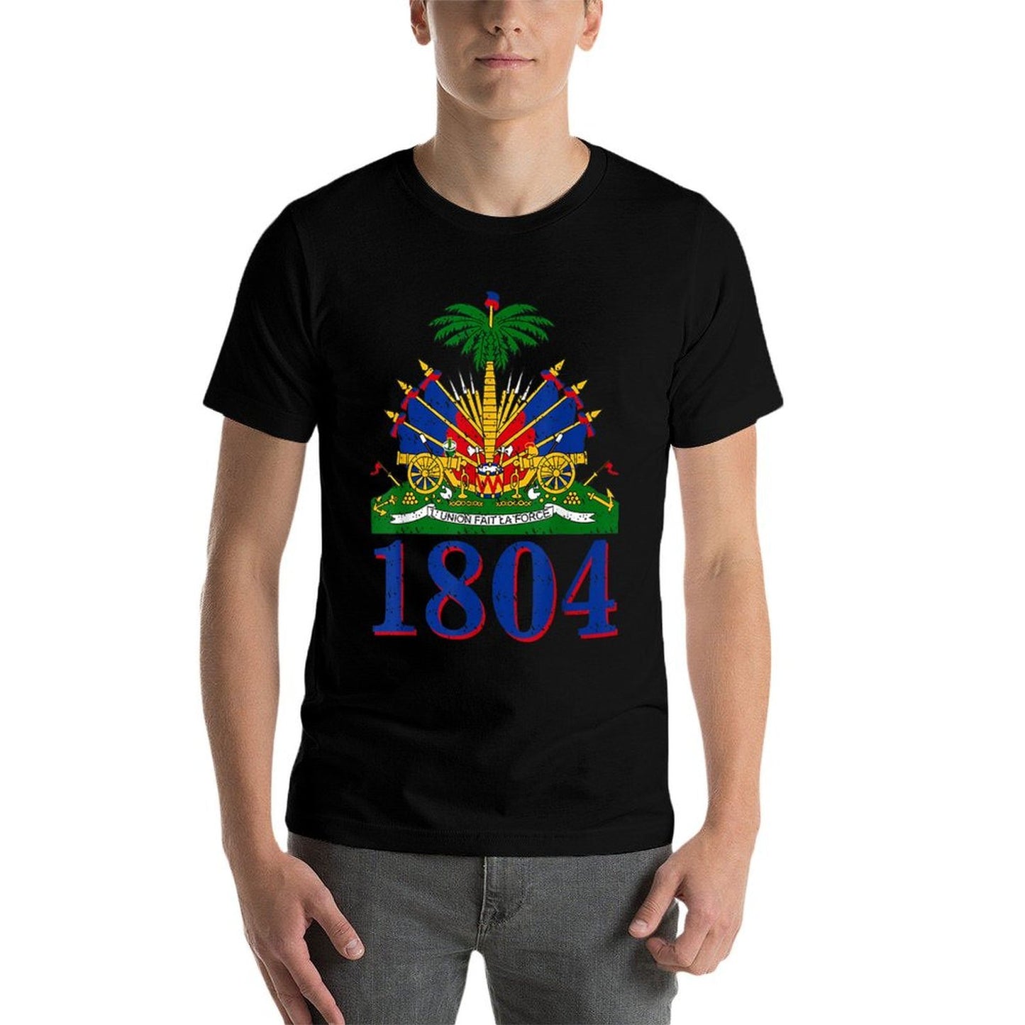 1804  Cute Haiti Year Of Independence Gift  Graphic-printed T-Shirt