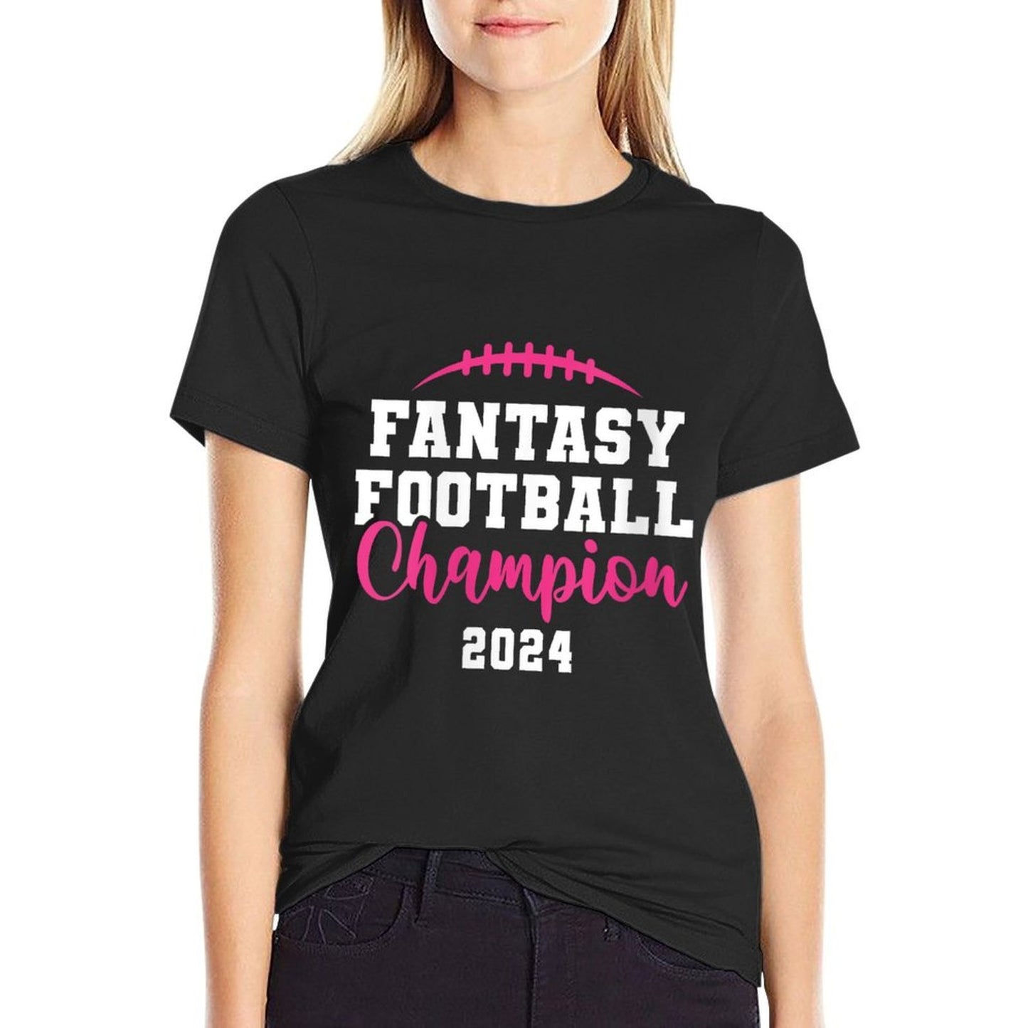 Womens Fantasy League Champ 2024 Winner Fantasy Football Champion  Classic T-Shirt