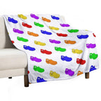 Rainbow Crocs Pack Comfort Throw Blanket