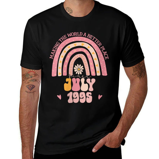 Womens Turning 30 Retro July 1995 30th Birthday for Women  Oversized Silhouette T-Shirt