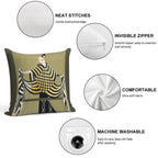 LADY OF THE CHESS Art Deco Beauty Fashion Soft Shrink-Resistant Throw Pillow