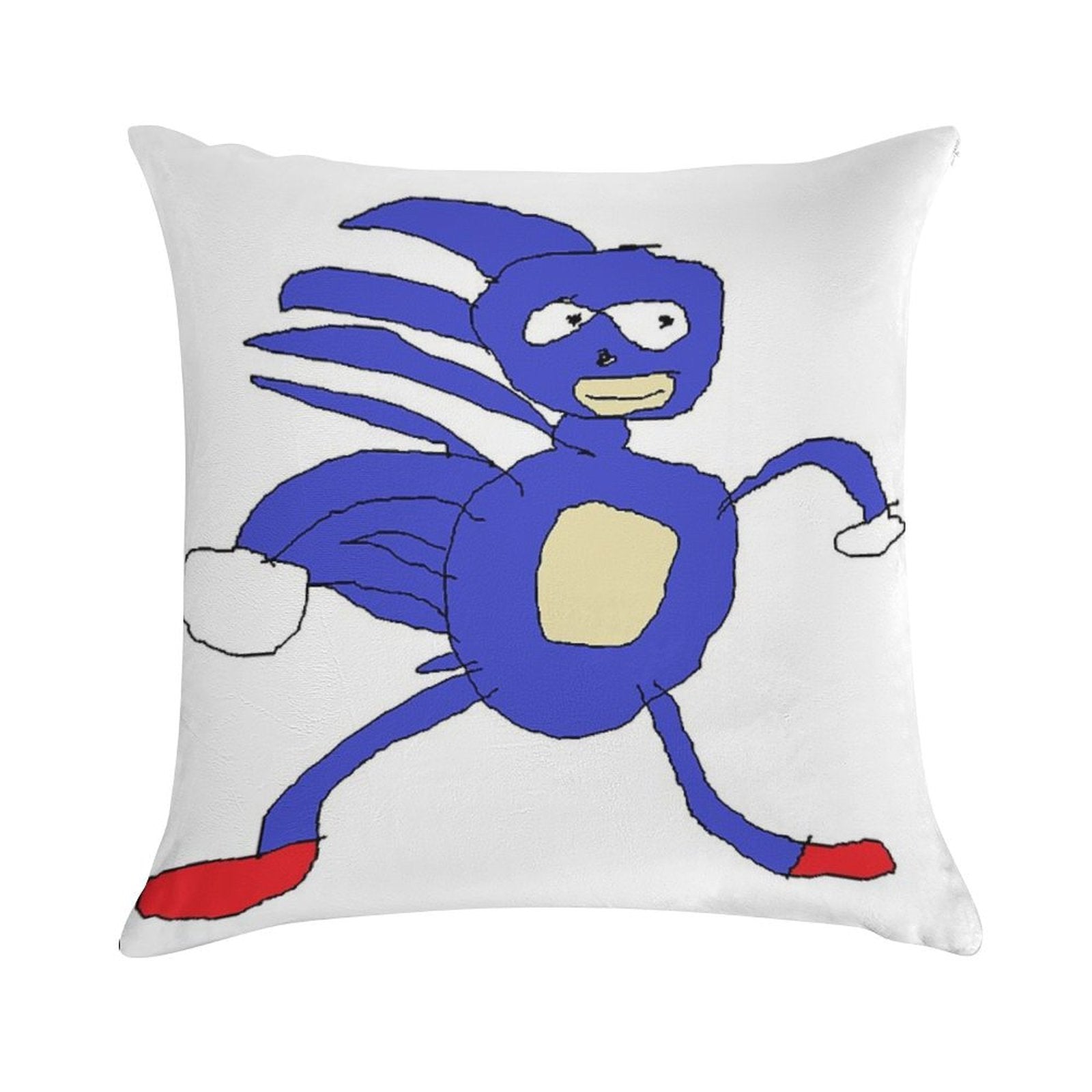 Sanic Soft Easy Maintenance Throw Pillow