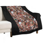 Lewis Capaldi Collage Repeat Print Eco-conscious Throw Blanket