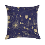 DND CELESTIAL DICE, D20 Stars Constellations Pattern Night Sky Soft Reinforced Edging Throw Pillow