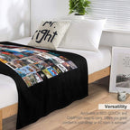 Greatest Album Collage Classic Eco-conscious Throw Blanket