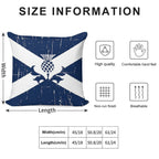 Saltire Scottish Flag And Scottish Thistle Soft Durable Construction Throw Pillow