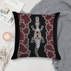 Authentic Aboriginal Art - Crocodile Authentic Designs Soft Gift Ready Throw Pillow