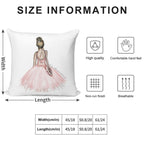 Ballerina Sparkle Soft Washable Throw Pillow