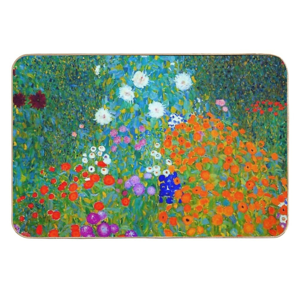 Gustav Klimt - Flower Garden  Multi-Purpose Bath Mat