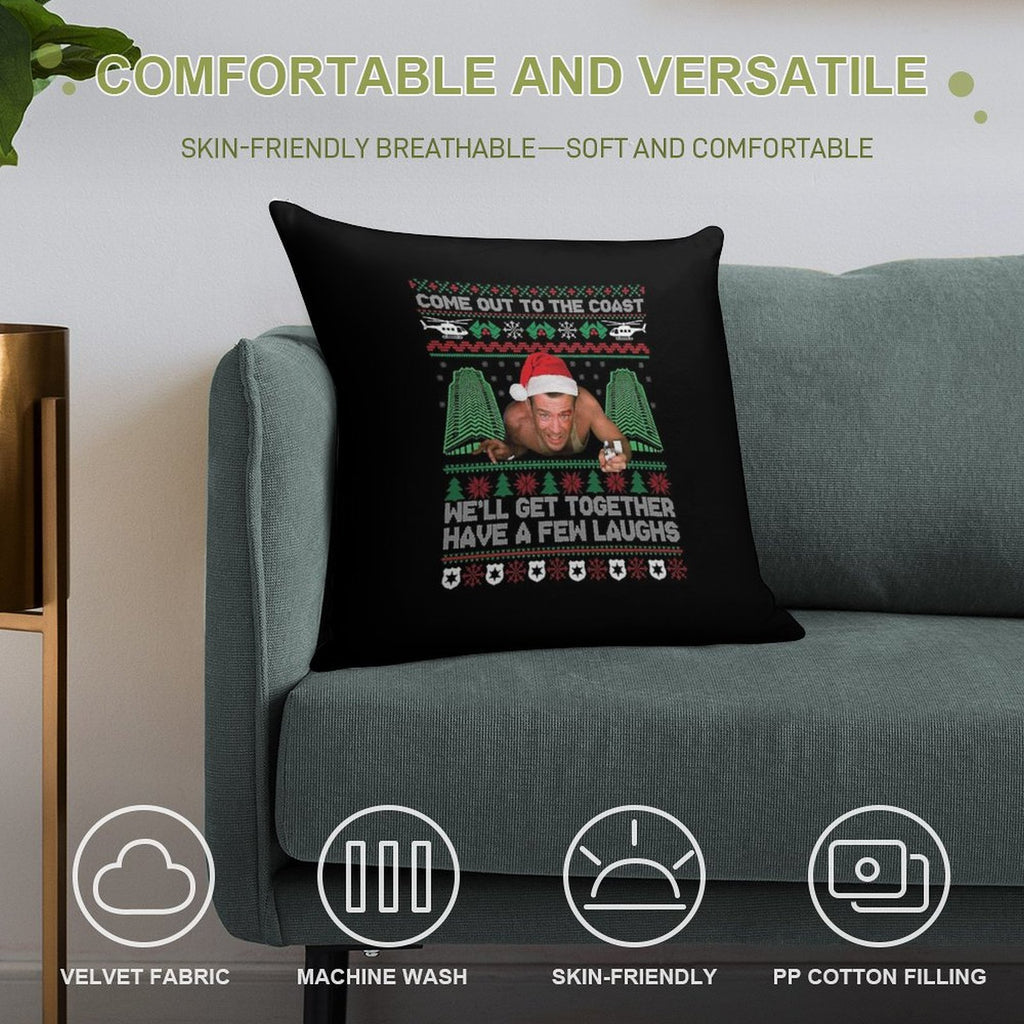 Come Out To The Coast We'll Get Together Have A Few Laughs Soft Ultra-Soft Texture Throw Pillow