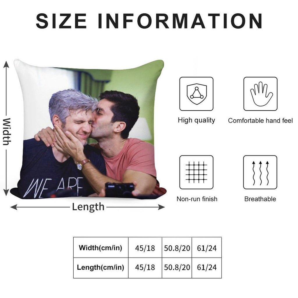Bromance Is Romance Soft Reinforced Edging Throw Pillow