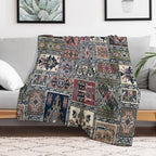 Vintage Capet Style That Massively in Fashion Once Again Easy Care Throw Blanket