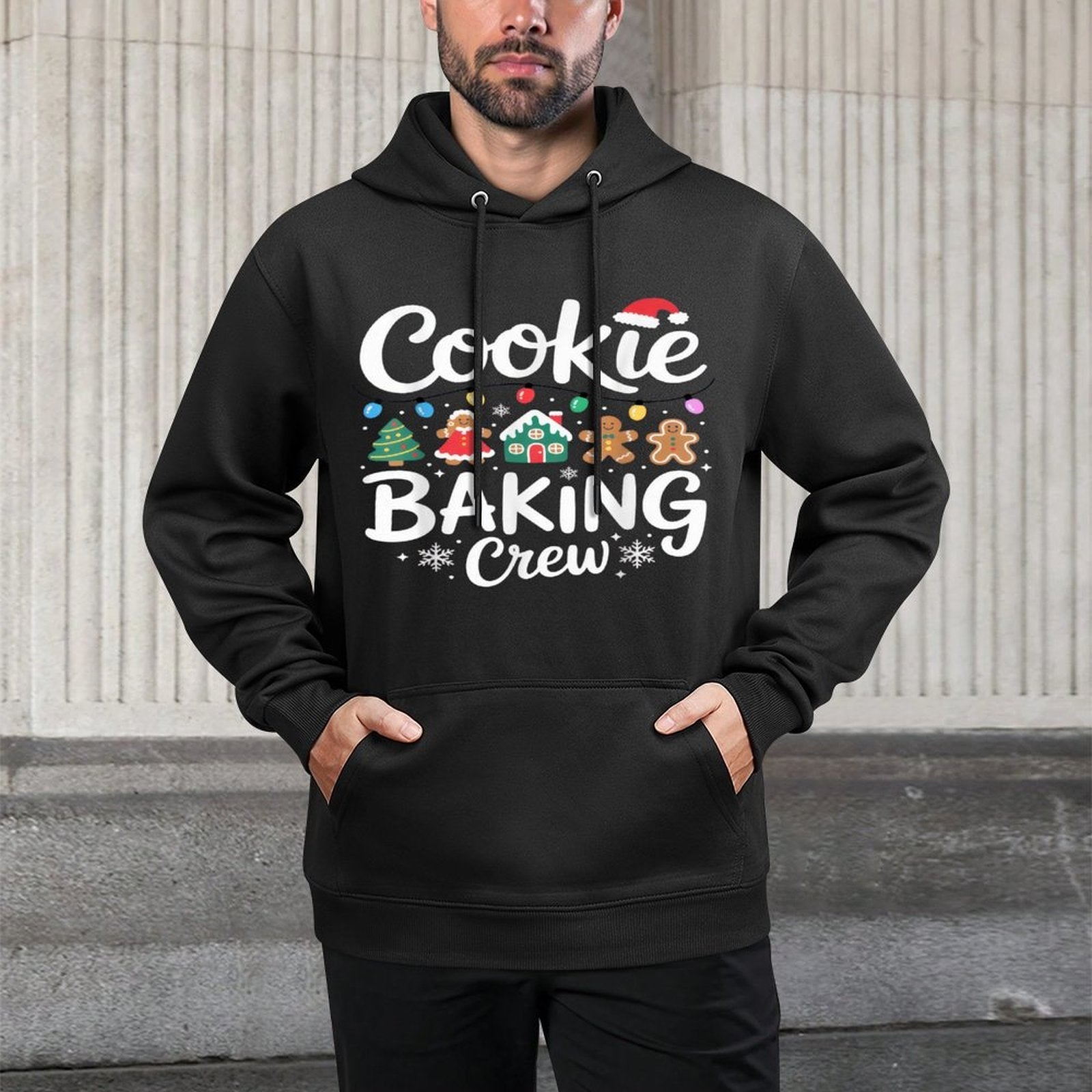 Cookie Baking Crew Christmas Chefs Festive Holiday Fun Versatile Streetwear Hoodie