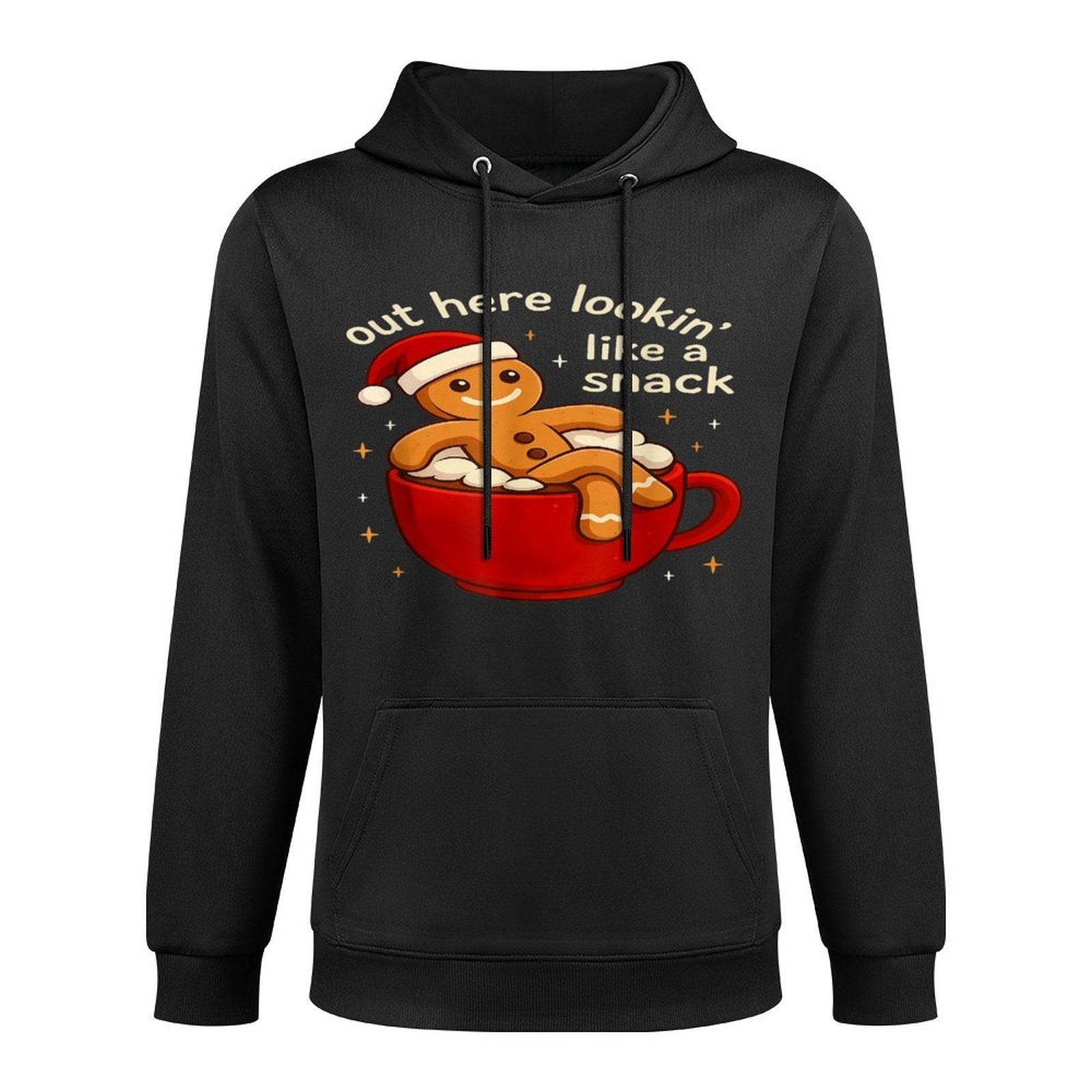 Funny Gingerbread Christmas Snack Cookies Boys Toddler Kids Colorfast Hoodie