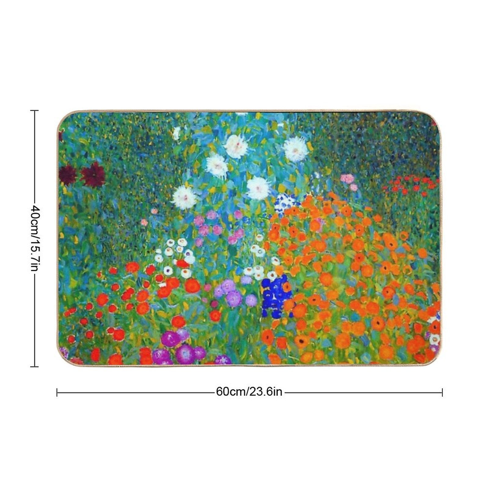 Gustav Klimt - Flower Garden  Multi-Purpose Bath Mat