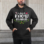 I Dont Know-Margo Ugly Sweater Funny Christmas for Vacation Cotton-Polyester Blend Hoodie