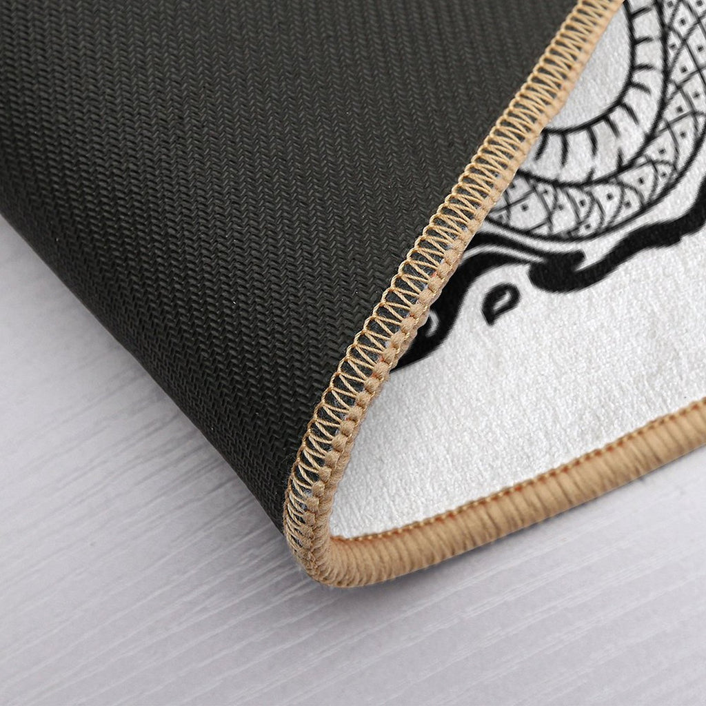 Snake Flames 2  Anti-Trip Bath Mat